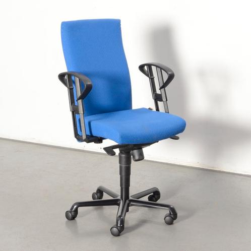 Sitag bureaustoel, blauw, 2D armleggers, Huis en Inrichting, Bureaus, Gebruikt, Ophalen of Verzenden