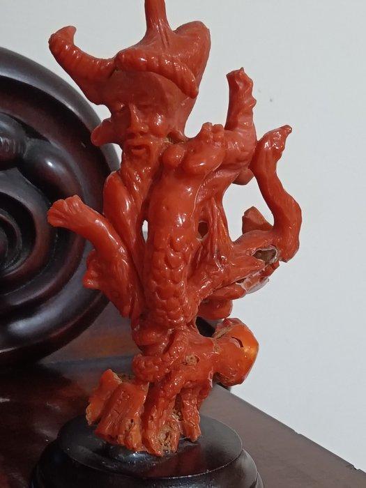 F. Scala - sculptuur, Scultura Corallo di Sardegna - 14.3 cm, Antiek en Kunst, Curiosa en Brocante