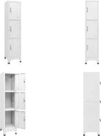 vidaXL Lockerkast met 3 vakken 38x45x180 cm - Lockerkast -, Huis en Inrichting, Verzenden, Nieuw