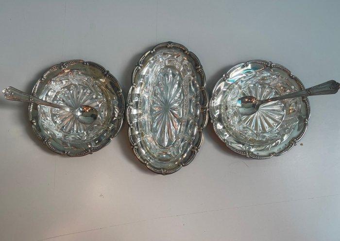 Apis - Olie-en-azijnstelletje - .800 zilver, Antiek en Kunst, Antiek | Zilver en Goud