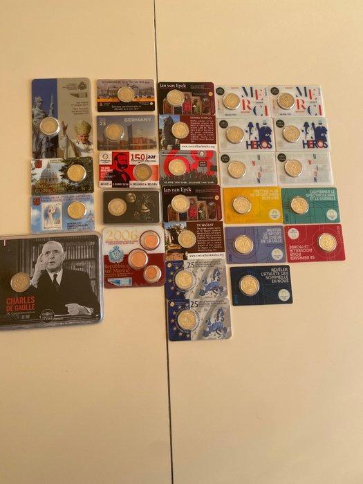 Europa. Coin Card Various Years (27 coincards) (Zonder, Postzegels en Munten, Munten | Europa | Euromunten
