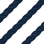 8mm Landvast & Ankerlijn 3-Strengs Polyester Blauw, Watersport en Boten, Ophalen of Verzenden, Nieuw