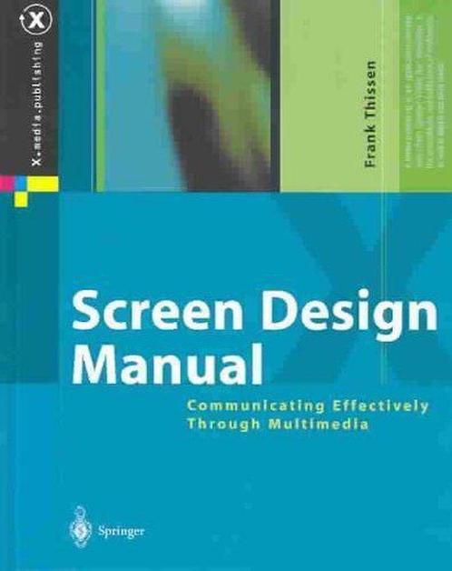 Screen Design Manual 9783540439233 Frank Thissen, Boeken, Overige Boeken, Zo goed als nieuw, Verzenden