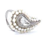 Cocktailring - 14 karaat Witgoud - 8.03ct. tw. Diamant