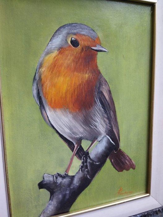 Bencivenga Franco (1953) - PETTIROSSO, Antiek en Kunst, Kunst | Schilderijen | Klassiek