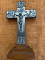 Crucifix - Noyer - 1920-1930 - Avec les évangélistes, Antiek en Kunst