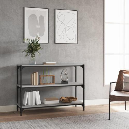 vidaXL Boekenkast 100x33x70,5 cm hout en staal grijs sonoma, Huis en Inrichting, Kasten | Boekenkasten, Nieuw, Verzenden