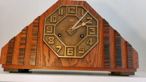 Pendule klok - Amsterdamse School -Junghans Pfeilkreuz, Antiek en Kunst, Kunst | Designobjecten