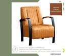 Leren fauteuil Glamour - Hermes Cognac (cognac/oranje), Huis en Inrichting, Fauteuils, Nieuw, Ophalen of Verzenden, 50 tot 75 cm