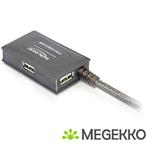 Delock 82748 USB 2.0-verlengkabel 10 m actief met 4-poorts, Computers en Software, Verzenden, Nieuw