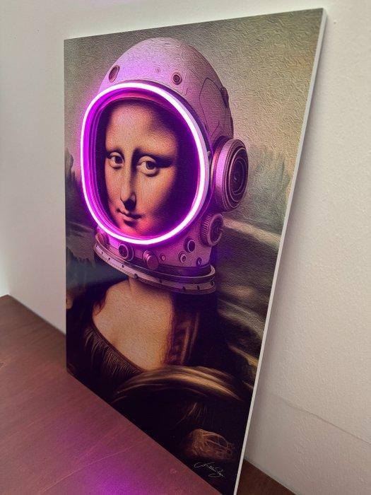LEDMansion - Gioconda Astronaut Led Wall Art, Antiquités & Art, Art | Objets design