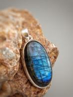 Uniek stuk, juweel in zilver 925 met blauwe labradoriet van