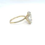 Ring - 14 karaat Geel goud - 5.23ct. tw. Diamant (Lab-grown), Nieuw