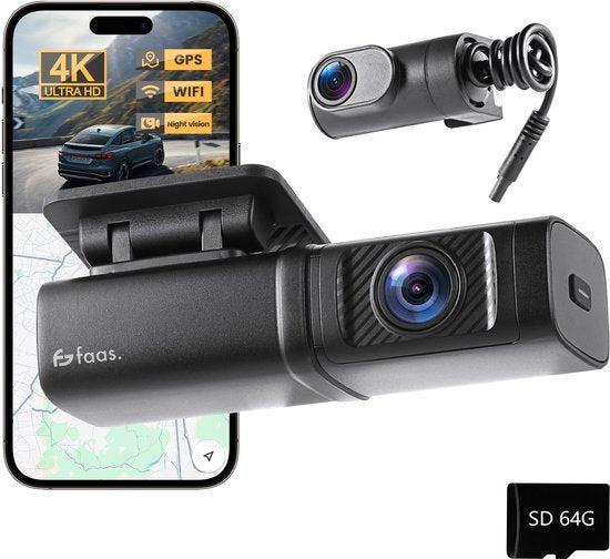 Tweedekans | Faas L-201 Dashcam 4K – Zwart – 19.4 x 14.1 x, Auto diversen, Autonavigatie, Ophalen of Verzenden