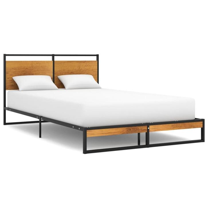 vidaXL Bedframe metaal 120x200 cm, Huis en Inrichting, Slaapkamer | Bedden, Nieuw, Verzenden