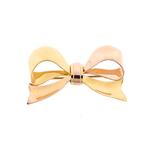 Bicolor vintage gouden broche | Strik (strik broche), Handtassen en Accessoires, Broches, Ophalen of Verzenden, Gebruikt, Overige kleuren