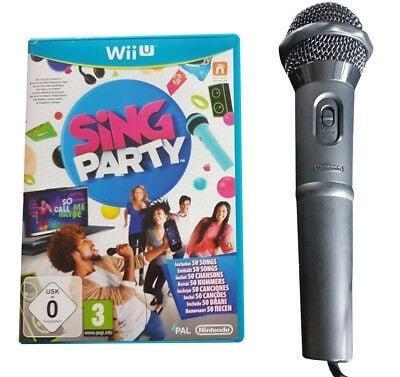 Sing Party +  Microfoon (Wii U Games), Games en Spelcomputers, Games | Nintendo Wii U, Zo goed als nieuw, Ophalen of Verzenden