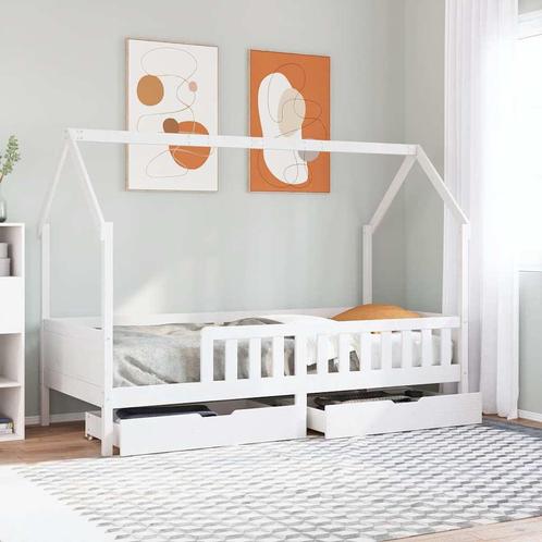 vidaXL Kinderbedframe 90x200 cm massief grenenhout, Huis en Inrichting, Slaapkamer | Bedden, Nieuw, Verzenden