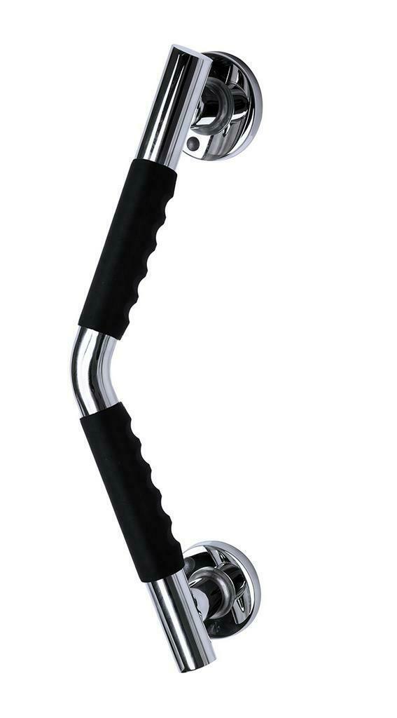 Ridder Ken hoekbadgreep met softgrip 43 cm chroom/zwart, Huis en Inrichting, Woonaccessoires | Overige, Ophalen of Verzenden