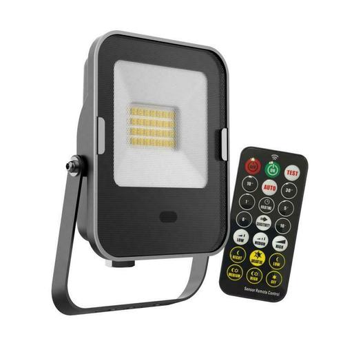 LED Bouwlamp 20 Watt met sensor incl. afstandsbediening, Doe-het-zelf en Bouw, Bouwverlichting, Lamp met armatuur, Nieuw, Minder dan 50 watt