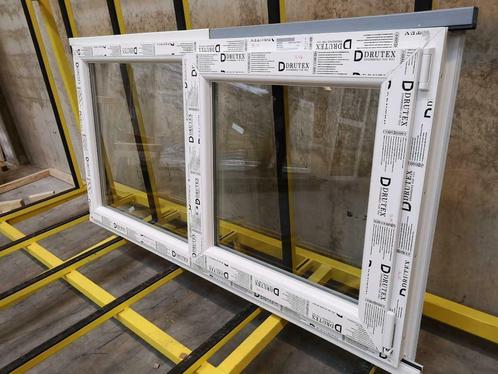 PVC raam/kozijn intrekprofielen B150 xH110 in voorraad nieuw, Doe-het-zelf en Bouw, Glas en Ramen, Dubbelglas, Nieuw, Gevelraam of Ruit