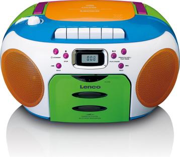 Lenco SCD-971 - Draagbare radio met cassette speler - Kids •, Verzenden