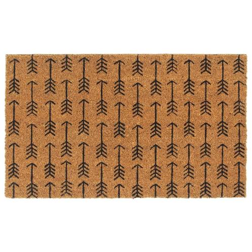 vidaXL Tapis de porte naturel 45x75 cm fibre de coco, Jardin & Terrasse, Paillassons, Neuf, Envoi