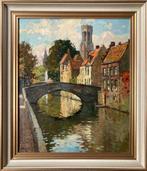 Ben Viegers (1886-1947) - Brugge Canal Scene