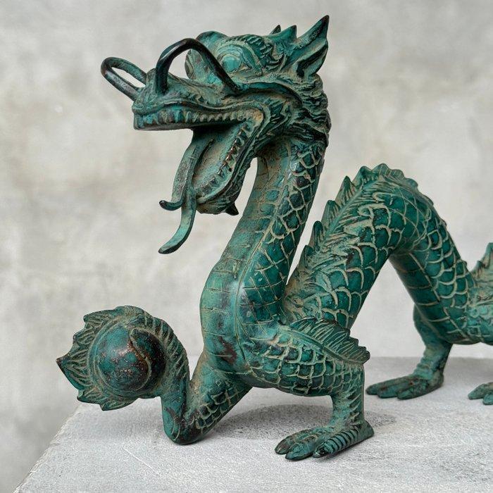 sculptuur, NO RESERVE PRICE - Chinese Dragon Sculpture - 12, Antiek en Kunst, Kunst | Designobjecten