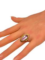 Zonder minimumprijs - Ring - 14 karaat Geel goud Saffier -, Nieuw