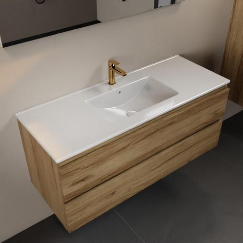 MONDIAZ AIVY 120cm badmeubel Chai, wastafel glanzend wit, Doe-het-zelf en Bouw, Sanitair, Overige typen, Nieuw, Ophalen of Verzenden