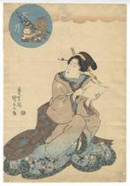 March Beauty print - Kunisada I Utagawa (1786-1865) -