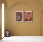 Marta Romashina - South African Silhouettes (diptych), Antiek en Kunst, Kunst | Schilderijen | Modern