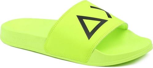 Sun68 Slippers Logo Fluo Geel maat 46 Heren, Kleding | Dames, Schoenen, Geel, Nieuw, Verzenden