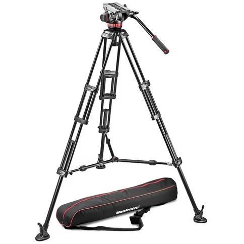 Manfrotto MVH502A + 546BK Pro Video statiefkit | Tweedehands, Audio, Tv en Foto, Fotografie | Statieven en Balhoofden, Zo goed als nieuw