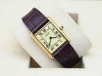 Cartier Tank Ref. 590005 Year 1990s (Box), Handtassen en Accessoires, Horloges | Heren, Overige merken, Leer, Polshorloge, Ophalen of Verzenden