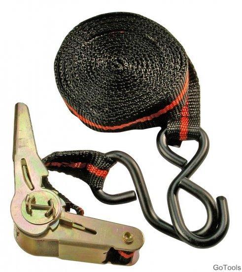 Ratel vastsjorren strap, 5 m lang, 24 mm breed, met twee ste, Auto diversen, Auto-accessoires, Verzenden