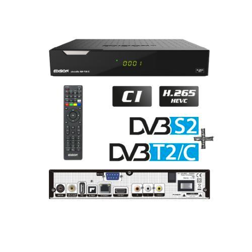 Edision Piccollo S2+T2/C met CI slot, Audio, Tv en Foto, Schotelantennes, Nieuw, Ophalen of Verzenden