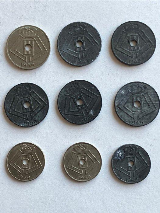België. Leopold III. 1938-1946 (Zonder minimumprijs), Postzegels en Munten, Munten | Nederland