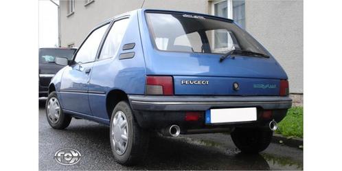 FOX Peugeot 205 einddemper dwars uitgang rechts/links - 1x90, Autos : Pièces & Accessoires, Systèmes d'échappement, Envoi
