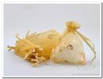 Giftbag organza gold golden butterfly 7*9 cm.