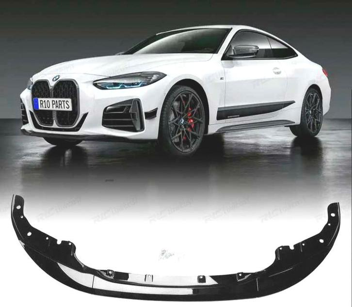 SPOILER LAME AVANT BMW G22 20- LOOK M PERFORMANCE NOIR BRILL, Auto-onderdelen, Carrosserie, Verzenden