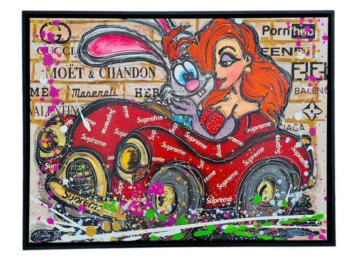 Moontje - Jessica & Roger The Brand edition., Antiek en Kunst, Kunst | Schilderijen | Modern