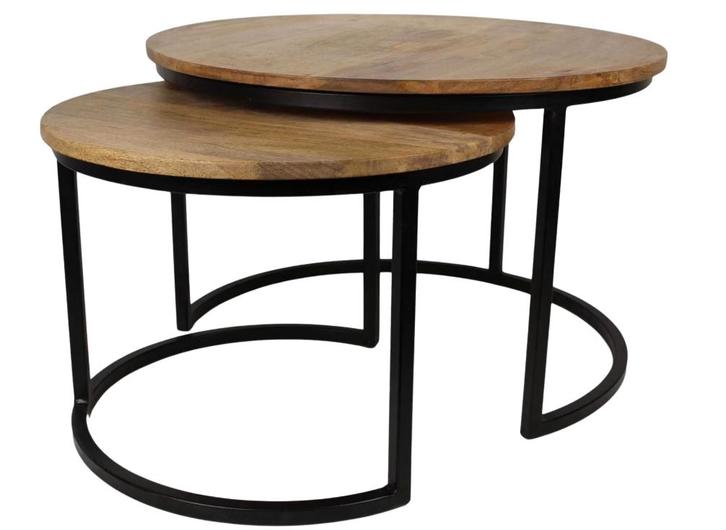 2dekans | HSM Collection – Salontafelset Ronin - set van 2 -, Maison & Meubles, Tables | Tables de salon, Enlèvement ou Envoi