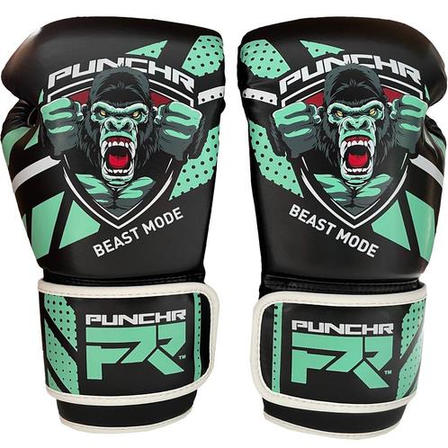 PunchR™ Beast Mode Bokshandschoenen Kids Zwart Groen, Sports & Fitness, Boxe, Envoi