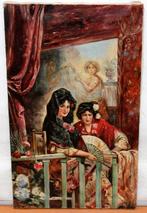 École espagnole (XX) - Pareja de andaluzas (tras José Garcia