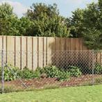 vidaXL Gaashek met flens 1x25 m zilverkleurig, Tuin en Terras, Verzenden, Nieuw