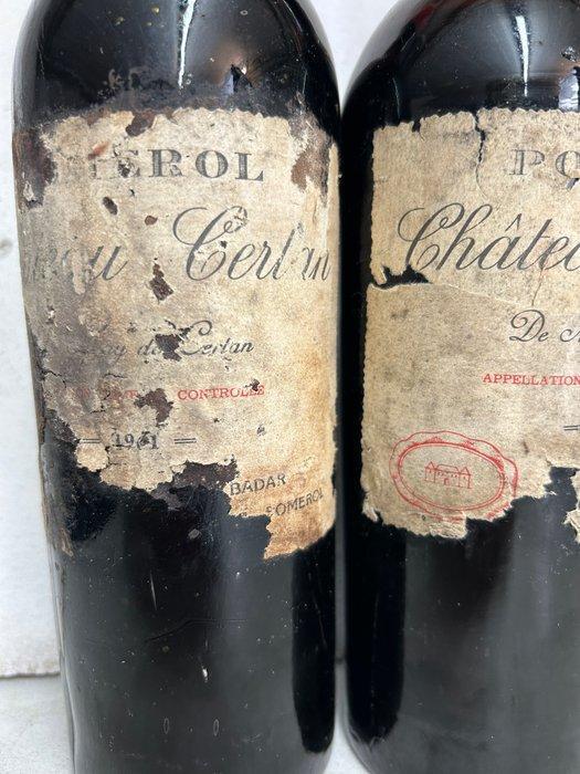 1961 Château Certan de May (Belgium bottling) - Pomerol - 3, Verzamelen, Wijnen