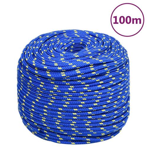 vidaXL Boottouw 10 mm 100 m polypropyleen blauw, Doe-het-zelf en Bouw, IJzerwaren en Bevestigingsmiddelen, Nieuw, Verzenden