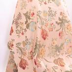 BA005 - Brokaatstof (Lampasso) Italiaans - Oudroze Zijde –